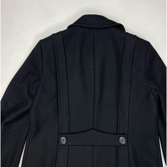 J Crew Peacoat Wool Jacket Women Size 8 Black - Picture 6 of 9